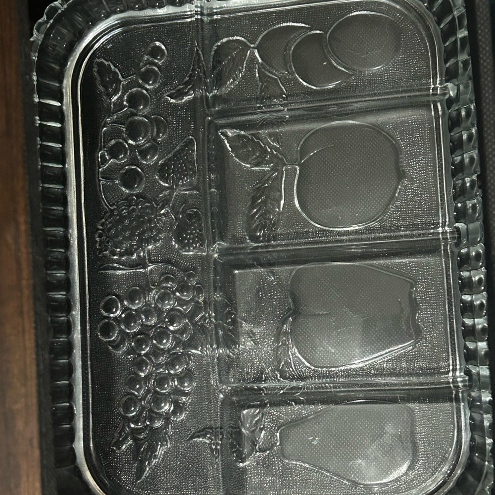 Elegant Clear Glass Serving Tray